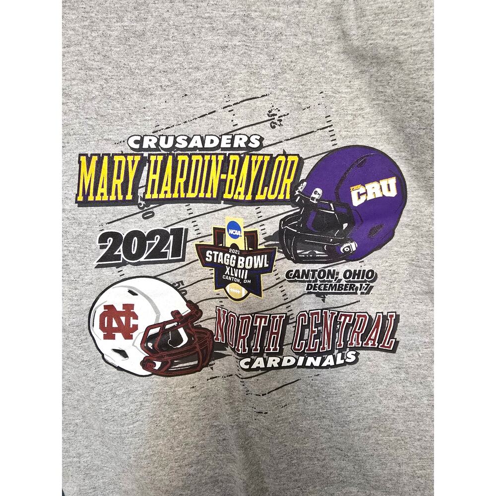 Champion 2021 Stagg Bowl XLVIII Mary Hardin Baylor North Central Small Tee NEW